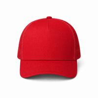 Kosiosko Structured Cotton Blend Trucker Hat thumbnail 15 red front