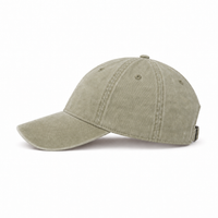 Flex Enzyme Washed Adjustable Baseball Cap thumbnail 17 khaki left