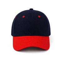HBC Two-Tone Cap with Iconic Hudson's Bay Stripes thumbnail 37 navy/red front