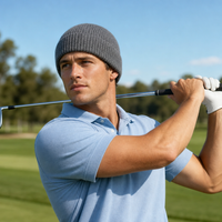 Premium Merino Wool Beanie with Cuff – Soft & Warm Knit Hat thumbnail 121 charcoal moodboard
