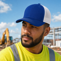 GTO 112 Trucker Hat with Ventilated Comfort and Adjustable Fit thumbnail 24 royal white moodboard