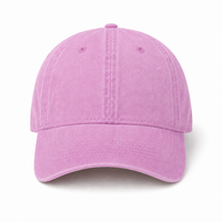 Flex Enzyme Washed Adjustable Baseball Cap thumbnail 44 pink front