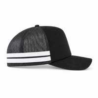 Flex Stripe A Frame High Profile Trucker Cap thumbnail 20 charcoal black white right