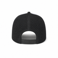 Rapper Flex High Crown Trucker Cap with Mesh Panels thumbnail 52 charcoal hat white front back