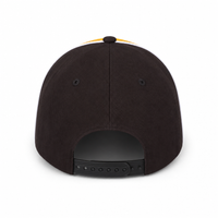 Arena Two Tone Structured Snapback Cap thumbnail 5 black.white.gold back