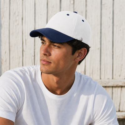 HBC Two-Tone Cap with Iconic Hudson's Bay Stripes