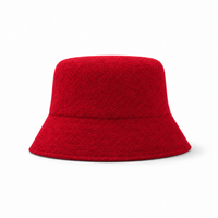 Terry Towelling Flex Bucket Hat thumbnail 72 red front