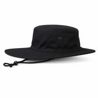 Surf Hat with Break-Away Strap in Wide Brim Design thumbnail 4 black right
