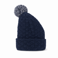 Pom Pom Beanie thumbnail 32 navy,navy,white right