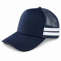 Flex Stripe A Frame High Profile Trucker Cap thumbnail 62 navy white angle