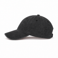 Flex Enzyme Washed Adjustable Baseball Cap thumbnail 10 black left