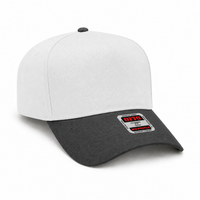 OTTO CAP 5-Panel Mid Profile Structured Baseball Cap thumbnail 22 black white angle