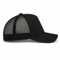 Premium A Frame HEMP TRUCKER CAP thumbnail 15 black right