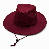 Slouch Hat Break-away Clip thumbnail 28 maroon angle