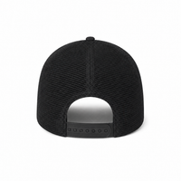Rapper Flex High Crown Trucker Cap with Mesh Panels thumbnail 198 black hat charcoal front back