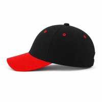 HBC Two-Tone Cap with Iconic Hudson's Bay Stripes thumbnail 45 black/red left