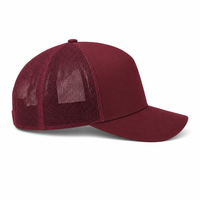 Kosiosko Structured Cotton Blend Trucker Hat thumbnail 35 maroon right
