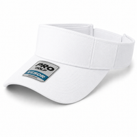 Pro Series Breathable Adjustable Sports Visor thumbnail 62 white angle