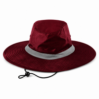Hi Vis Reflector Safety Hat thumbnail 44 maroon front