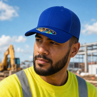 GTO 112 Trucker Hat with Ventilated Comfort and Adjustable Fit thumbnail 120 royal moodboard