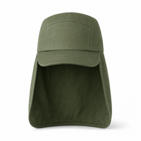 7504 Flex Cotton Legionnaire Caps with Adjustable Velcro Strap thumbnail 82 army front