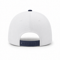 A Frame Flex Cap with Adjustable Snapback and Premium Cotton thumbnail 185 white navy back