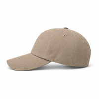 A Frame Dad Hat Unstructured thumbnail 38 khaki left