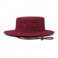 Brushed Heavy Cotton Wide Brim Hat with Adjustable Chin Strap thumbnail 28