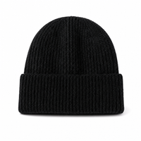 Premium Lambswool Flex Beanie with Cuff – Ultra Soft & Warm thumbnail 10 black front