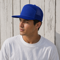R168 Trucker Hat with Breathable Mesh and Adjustable Fit thumbnail 82 royal moodboard