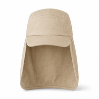 7504 Flex Cotton Legionnaire Caps with Adjustable Velcro Strap thumbnail 90 stone front