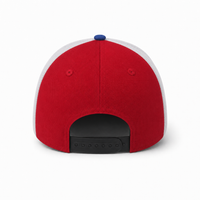 GTO 112 Trucker Hat with Ventilated Comfort and Adjustable Fit thumbnail 85 red royal white back