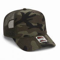 Ottocap 39165 High Crown Foam trucker with rope thumbnail 226 camo angle