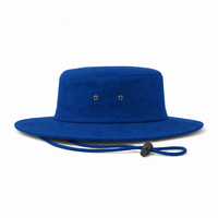 Brushed Heavy Cotton Wide Brim Hat with Adjustable Chin Strap thumbnail 51