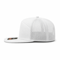 R168 Trucker Hat with Breathable Mesh and Adjustable Fit thumbnail 28 white left