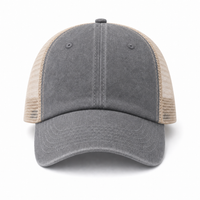 Flex Enzyme Trucker Cap with Metal Buckle Strap thumbnail 30 gray front