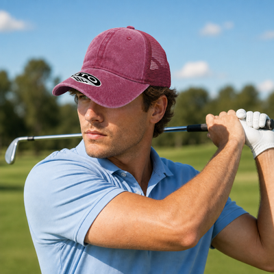 GTO Enzyme Washed Trucker Cap with Adjustable Mesh Back