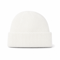 Premium Lambswool Flex Beanie with Cuff – Ultra Soft & Warm thumbnail 42 white right