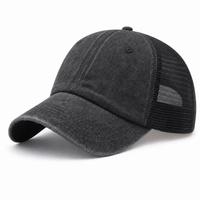 Flex Enzyme Trucker Cap with Metal Buckle Strap thumbnail 13 black angle