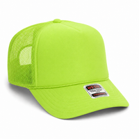 Ottocap 39165 High Crown Foam trucker with rope thumbnail 169 neon green angle