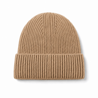 Premium Merino Wool Beanie with Cuff – Soft & Warm Knit Hat thumbnail 102 camel back