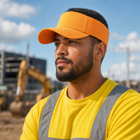 Pro Golf Visor with Adjustable Velcro Strap and Mesh Ventilation thumbnail 26 orange moodboard