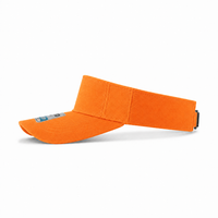 Pro Golf Visor with Adjustable Velcro Strap and Mesh Ventilation thumbnail 28 orange left