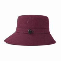 Flex Kindy Bucket Hat thumbnail 57 maroon left