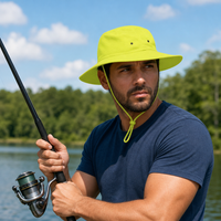 Luminescent Wide Brim Safety Hat with Adjustable Chin Strap thumbnail 16