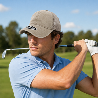 GTO Enzyme Washed Trucker Cap with Adjustable Mesh Back
