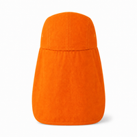 7504 Flex Cotton Legionnaire Caps with Adjustable Velcro Strap thumbnail 29 orange back