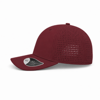 Breezy Lightweight Ventilated Nylon Cap with PVC Closure thumbnail 10 burgundy left