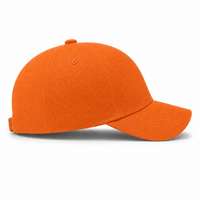 A Frame Flex Cap with Adjustable Snapback and Premium Cotton thumbnail 50 orange right