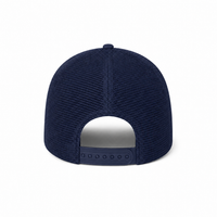 Rapper Flex High Crown Trucker Cap with Mesh Panels thumbnail 233 navy blue back